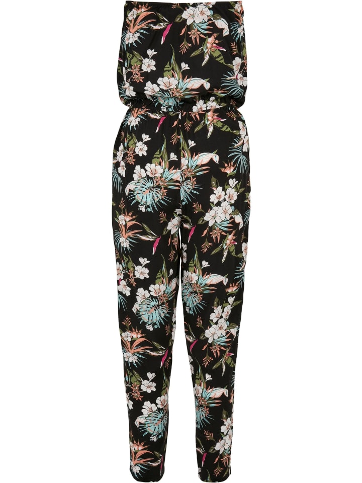 Urban Classics Urban Classics Jumpsuits in black tropical günstig kaufen