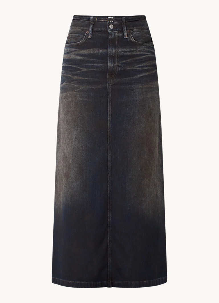 Φούστα μίντι με ζώνη από οργανικό βαμβάκι Acne Studios