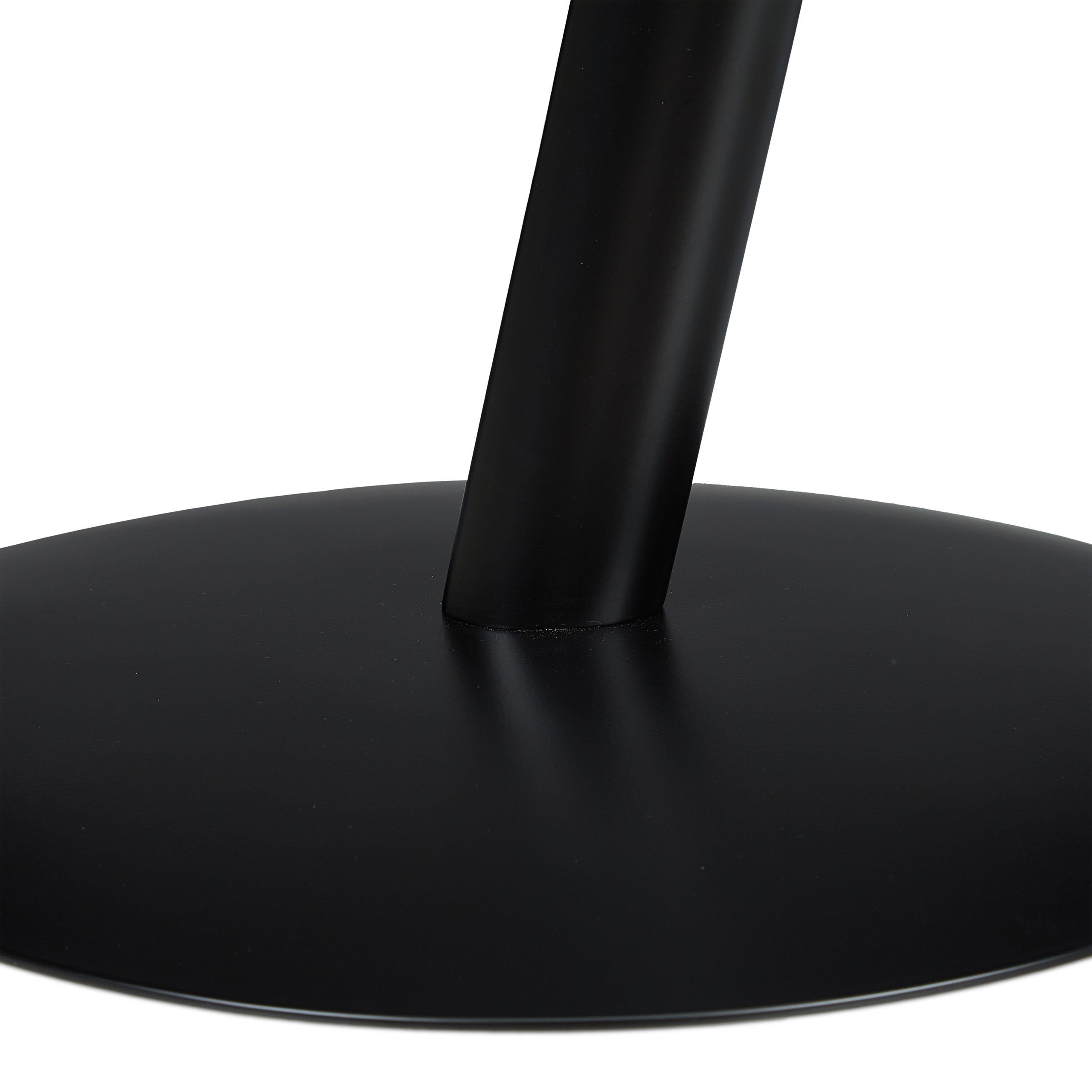 relaxdays Beistelltisch Schwarzer Beistelltisch aus Glas