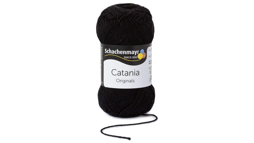 Schachenmayr Wolle Catania 50g 50 g 00110 - schwarz