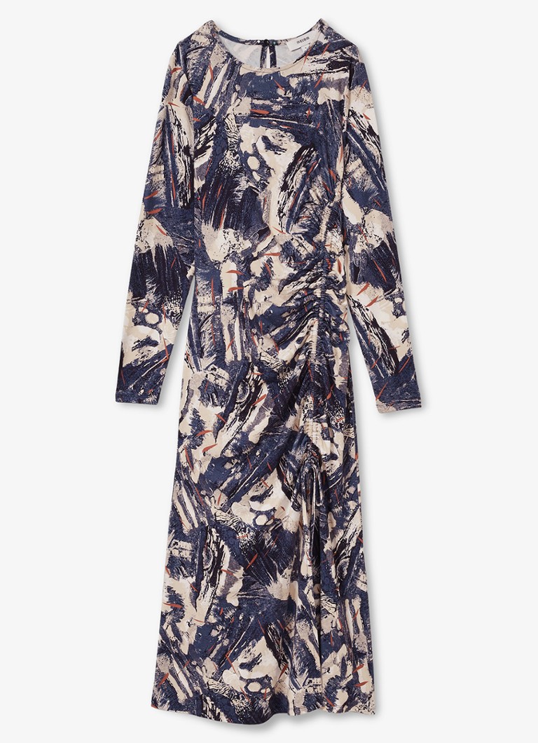 Vestido midi Reiss Riyo con cordones y abertura