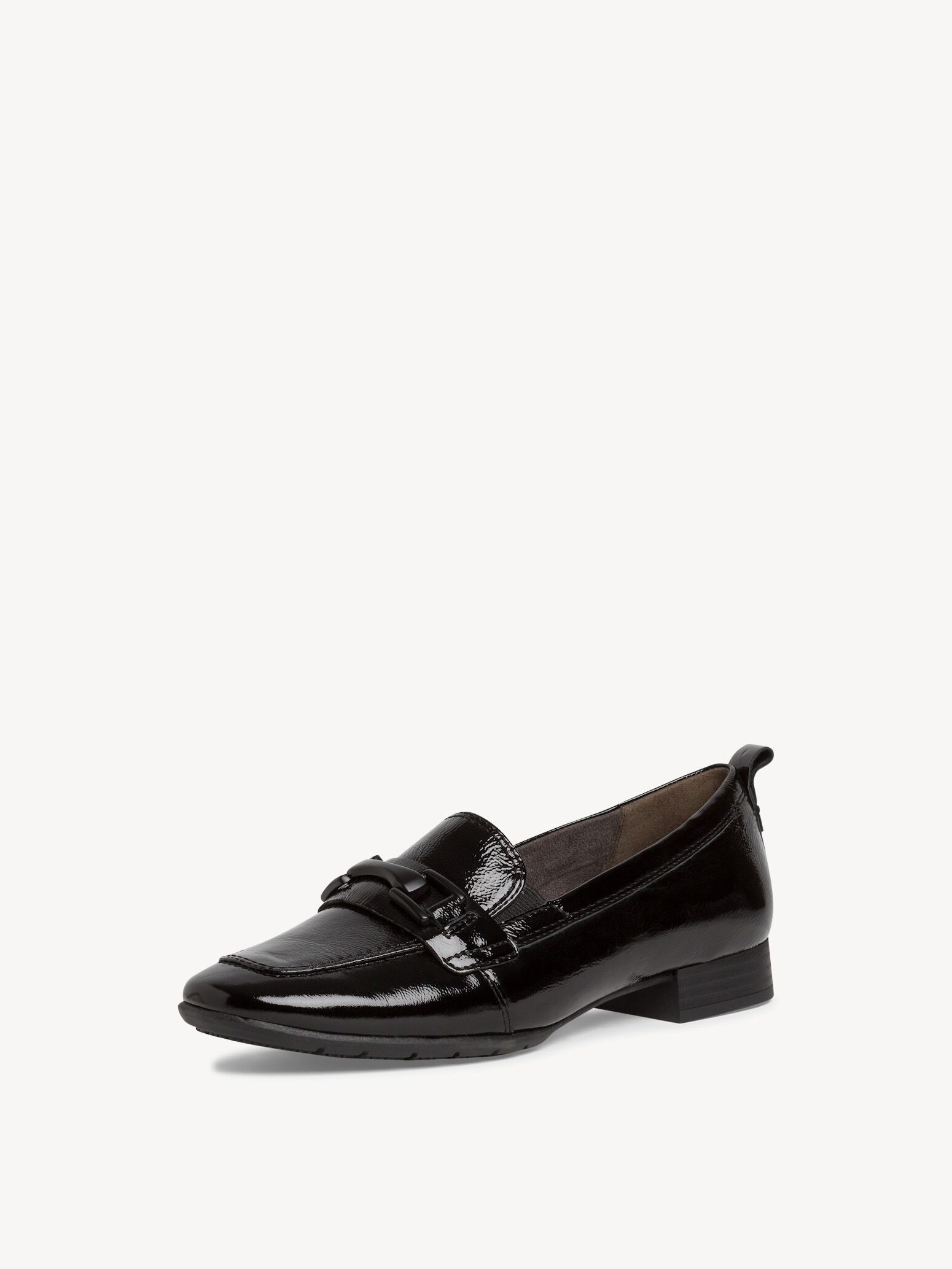 Slipper en cuir - noir