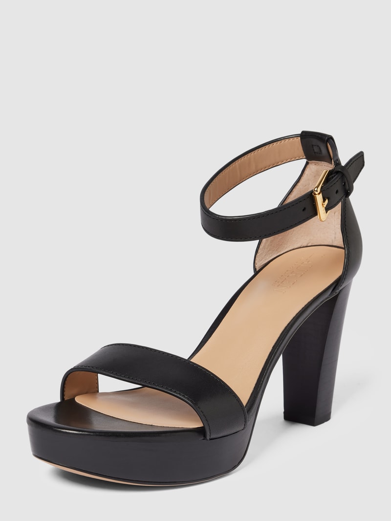 Sandaletten mit hohem Absatz Modell 'SYLVIA' in schwarz