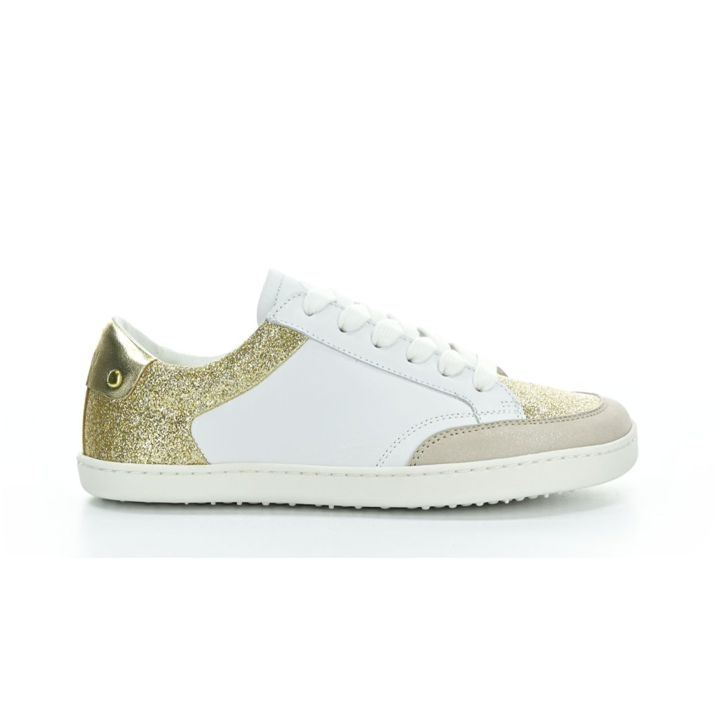Shapen Charm Light Gold Leather Barfuß-Halbschuhe
