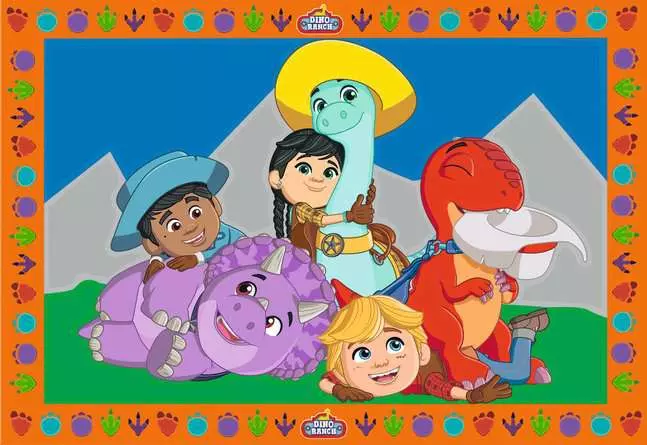 CreArt Dino Ranch - Malen nach Zahlen für Kinder ab 5 Jahren