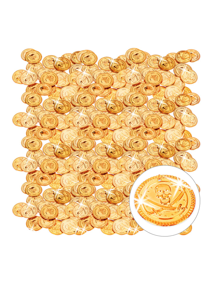relaxdays 576x Goldtaler in Gold günstig kaufen onesize