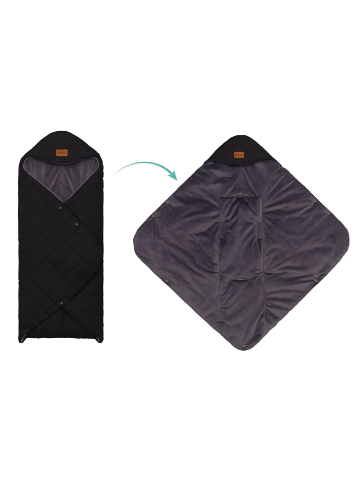 fillikid Winterfußsack Einschlagdecke Palü Exklusiv in Schwarz günstig kaufen onesize