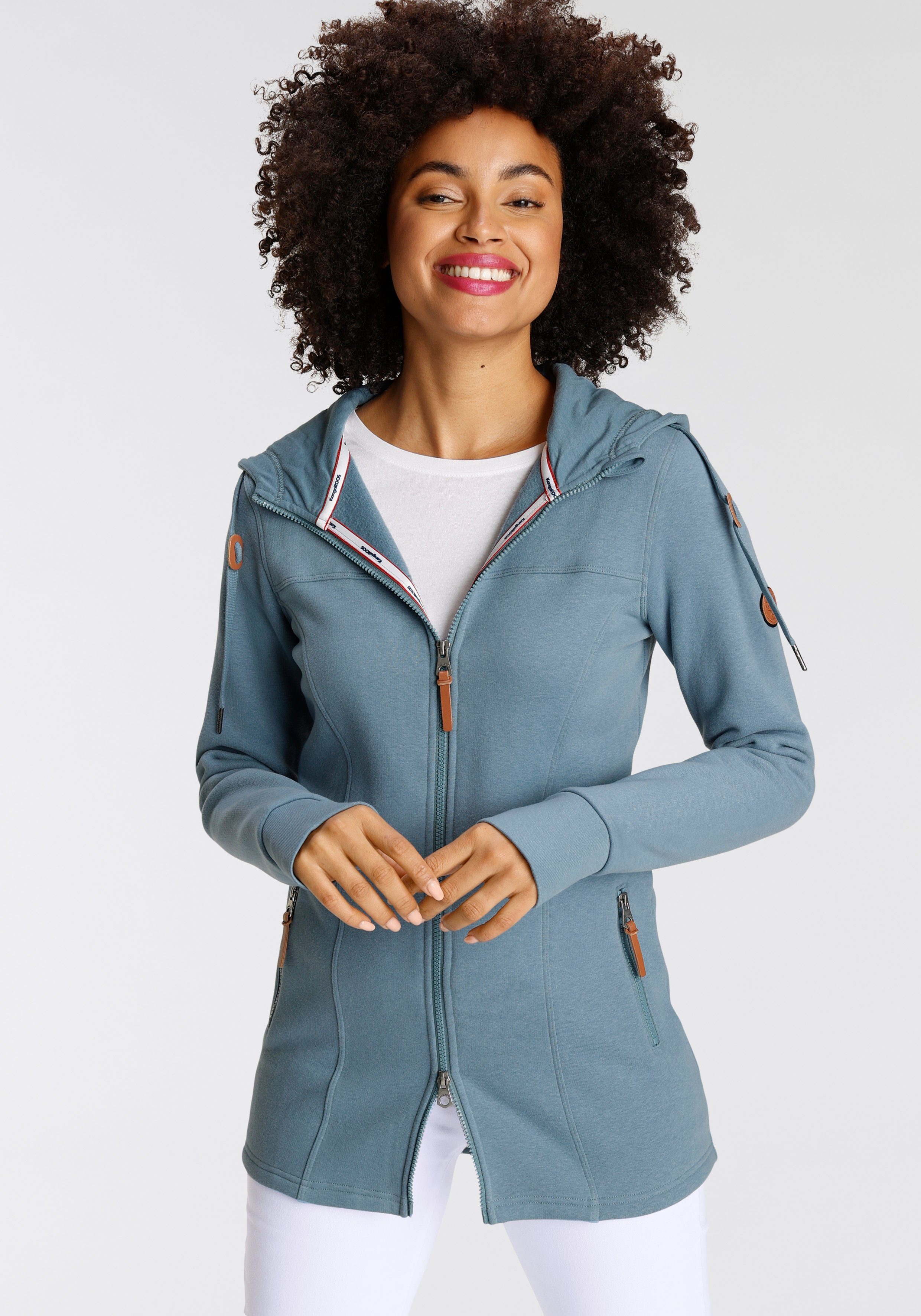 KangaROOS Kapuzensweatjacke aus besonders weichem & dickem French-Terry - NEUE KOLLEKTION
