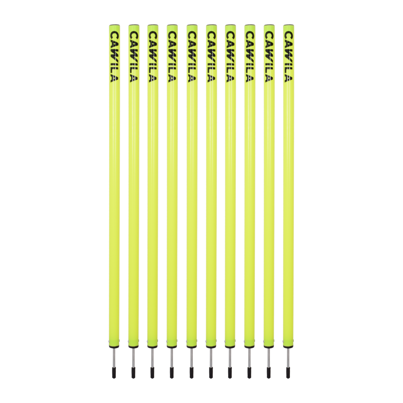 Cawila Academy Slalomstangen 100cm im 10er Set | 33mmx100cm | Gelb