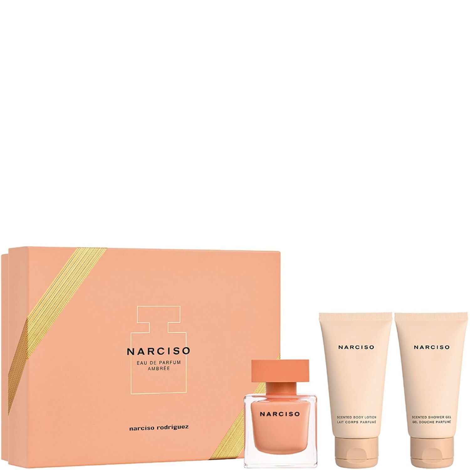Narciso Rodriguez Narciso Ambrée Coffret Eau De Parfum 50 ml + Lait corps 50 ml + Gel douche 50 ml