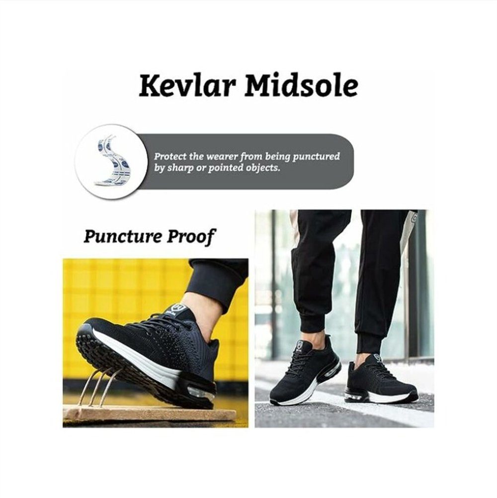 AROMUJOY Sportschuhe für Herren und Damen, Arbeitsschuhe, Sicherheitsschuhe Sicherheitsschuh
