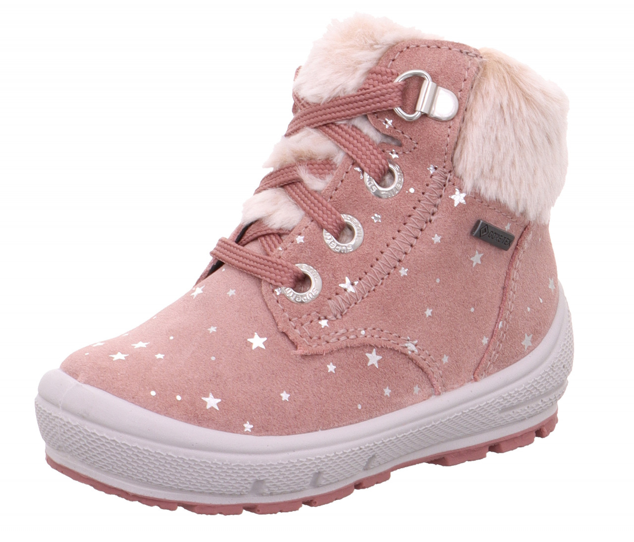 GROOVY - Rosa Boots mit Schnürung