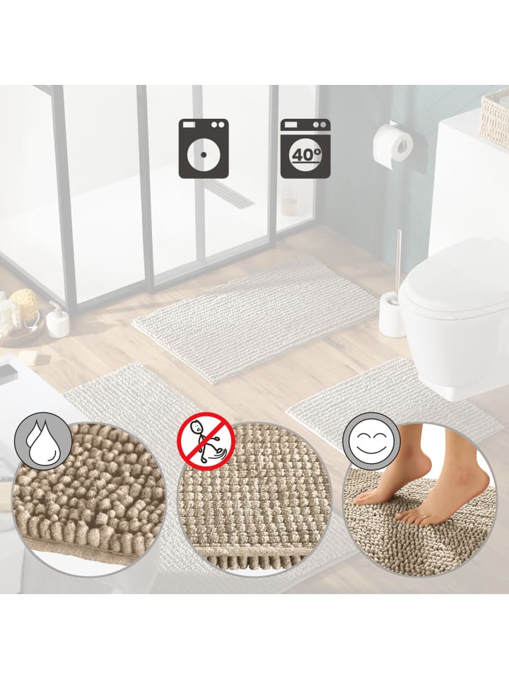 REDBEST Badematte Arlington in beige günstig kaufen