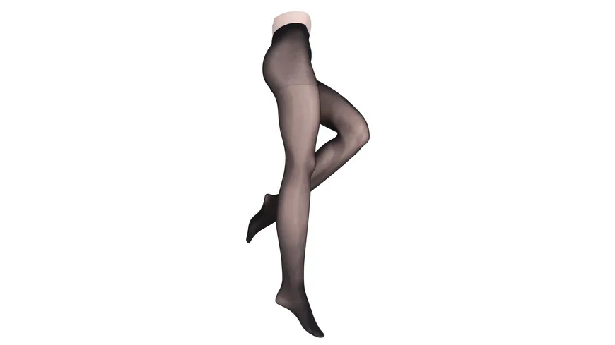 MOVE UP Damen Feinstrumpfhose Leicht stützend 30 DEN schwarz