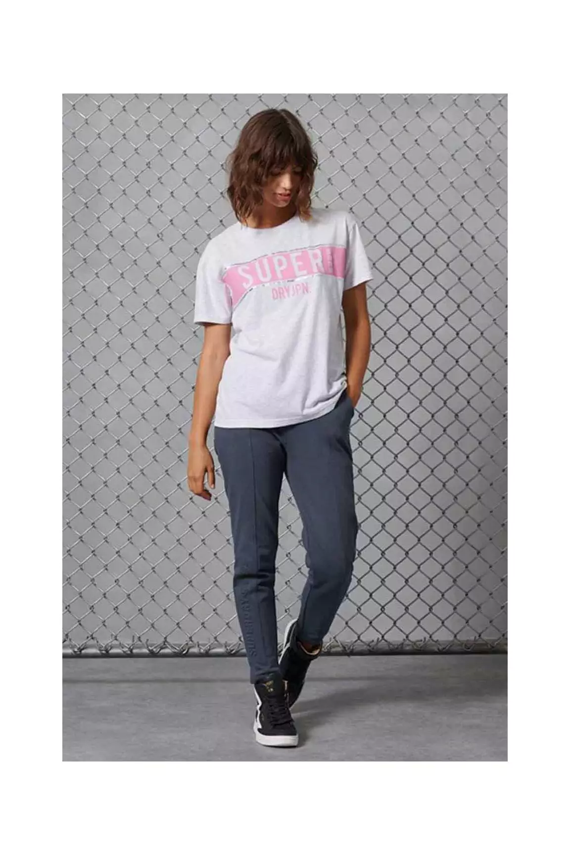 Superdry Tshirts Femme couleur gris