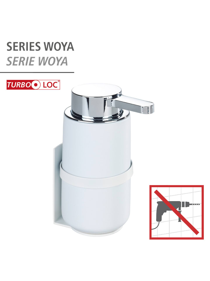 Wenko Wand Seifenspender Woya, Weiß, Wand Seifenspender Mod. Woya, Weiß in Weiß günstig kaufen onesize