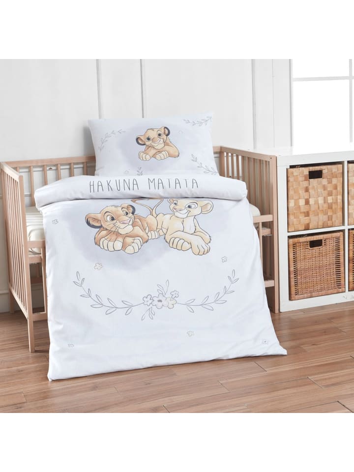 Disney König der Löwen Baby Bettwäsche-Set Biber/Flanell 