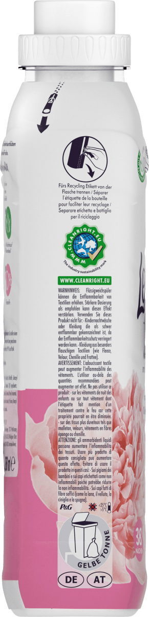 Weichspüler Light Pfingstrose & Seidenbaumblüte 38 WL, 0,95 l