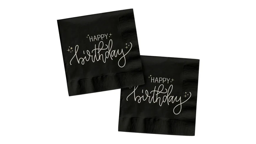 Folat - Servietten - Crème Noir - 33 x 33 cm - 20 Stück