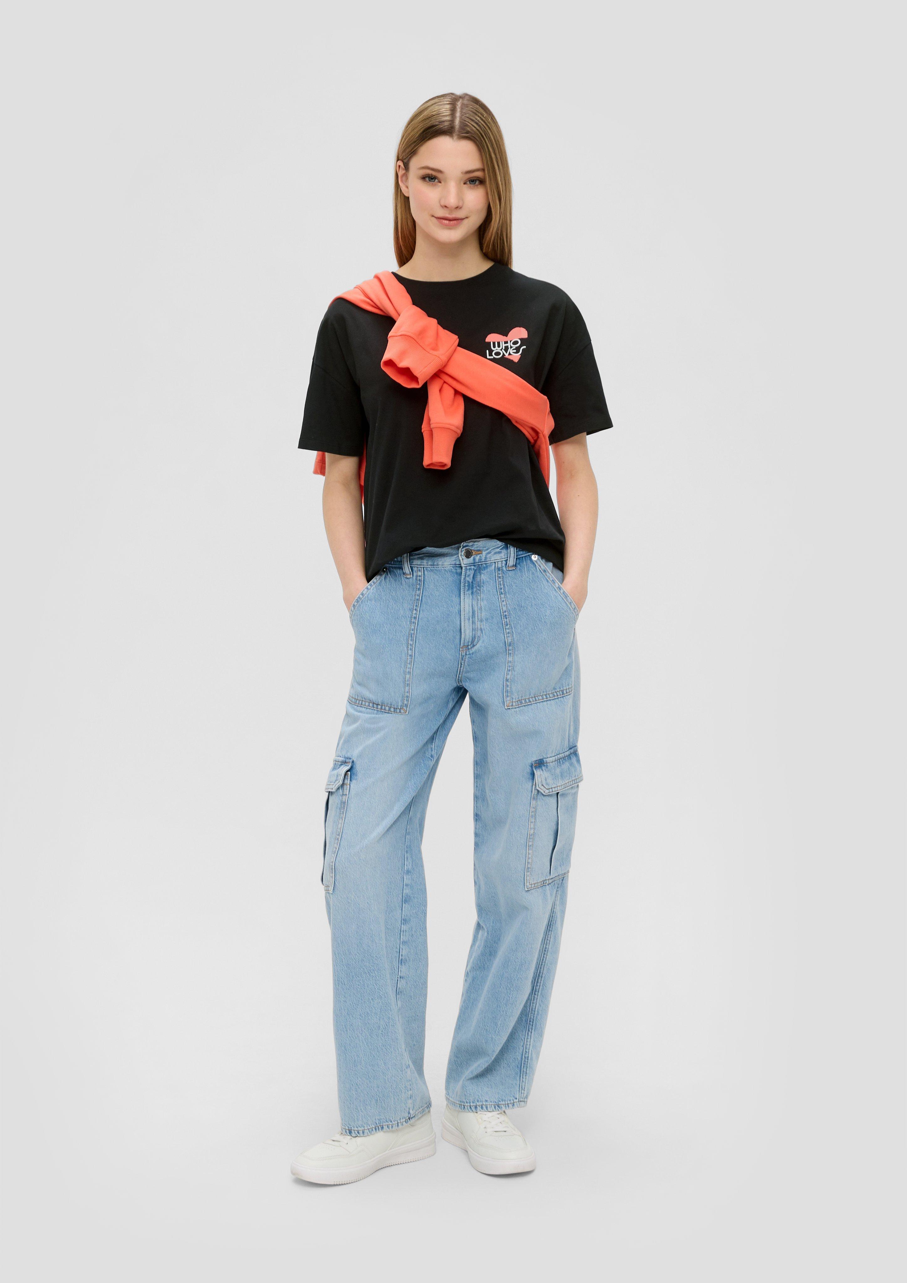 Oversize T-Shirt mit Frontprint  2154074-99D0