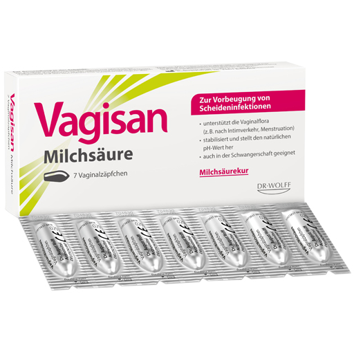 VAGISAN Milchsäure Vaginalzäpfchen  7 St  Vaginalsuppositorien