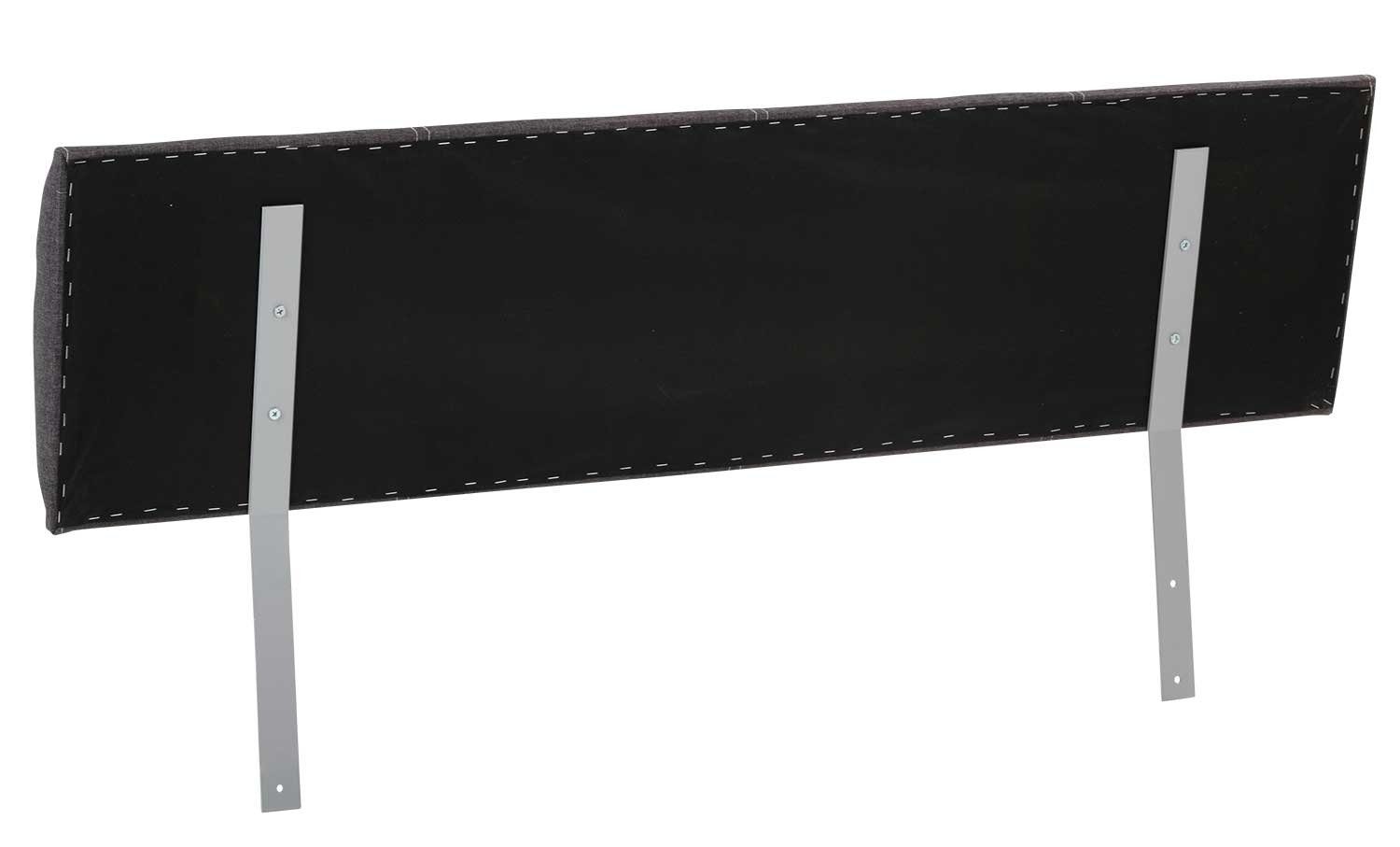 Home4You Kopfteil Polsterkopfteil, B 90 cm, Anthrazit, Webstoffbezug