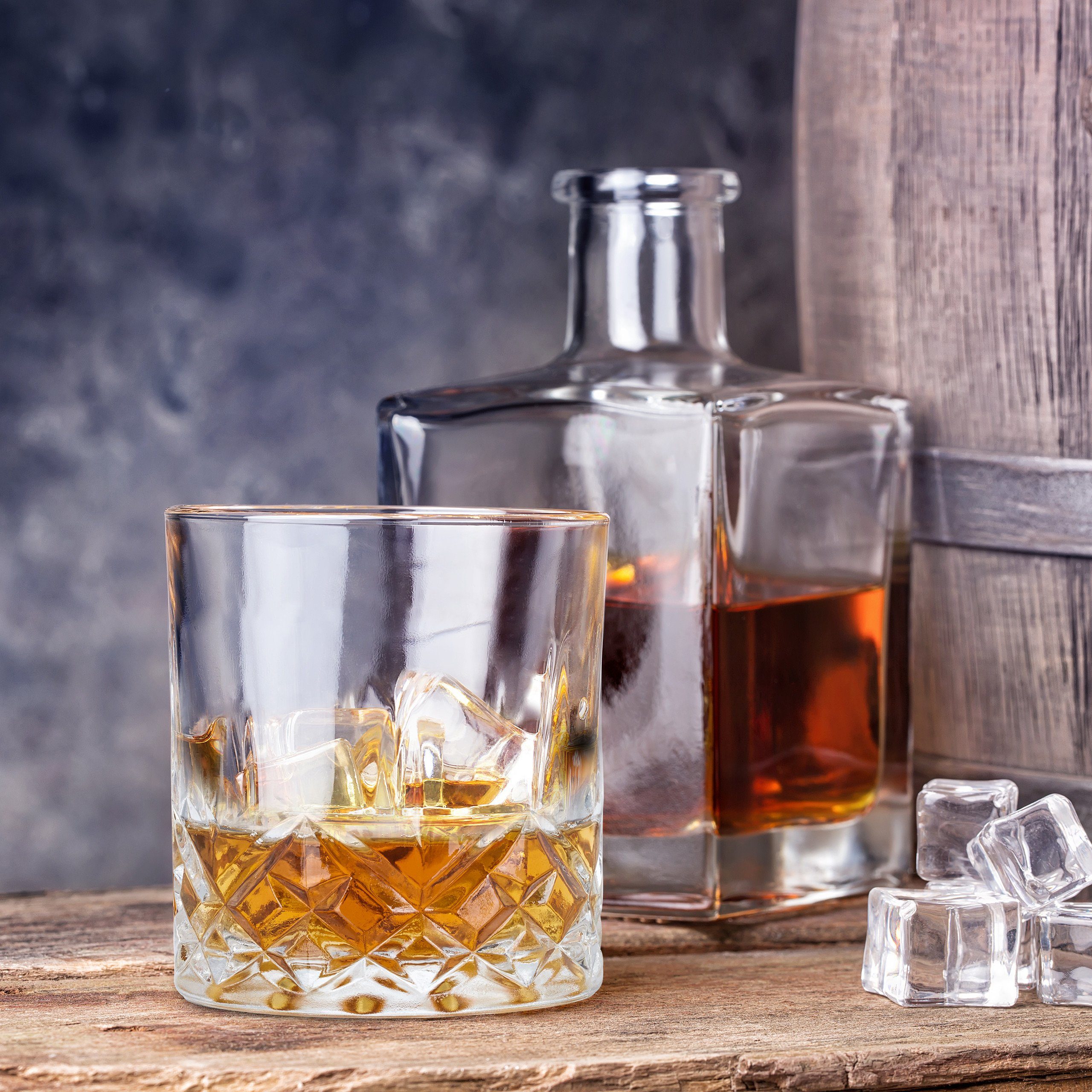 relaxdays Whiskyglas Whisky Gläser 4er Set, Glas