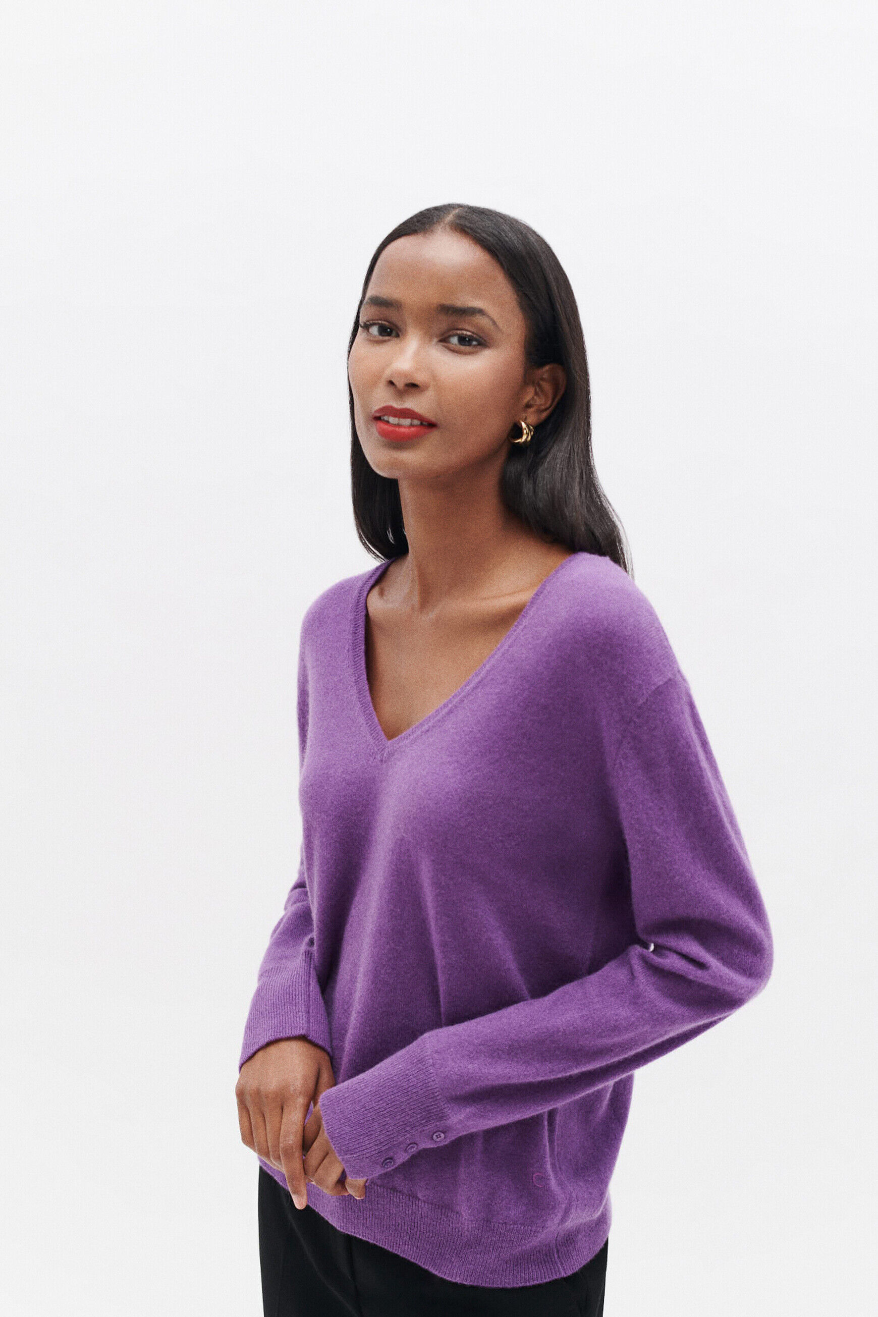 Pull marianne parme femme