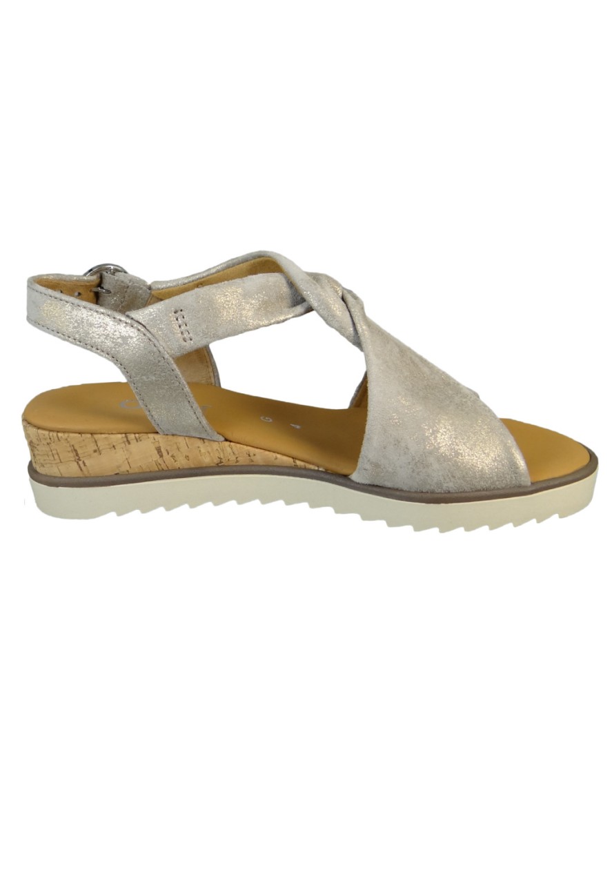 GABOR Keilsandalen beige