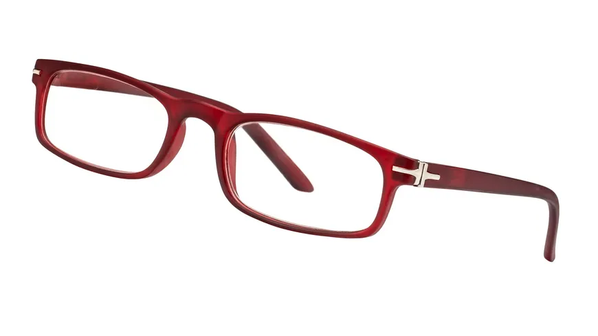 LEXXOO Lesehilfe Dpt. +2,00 Kunststoff Matt Transparent Rot