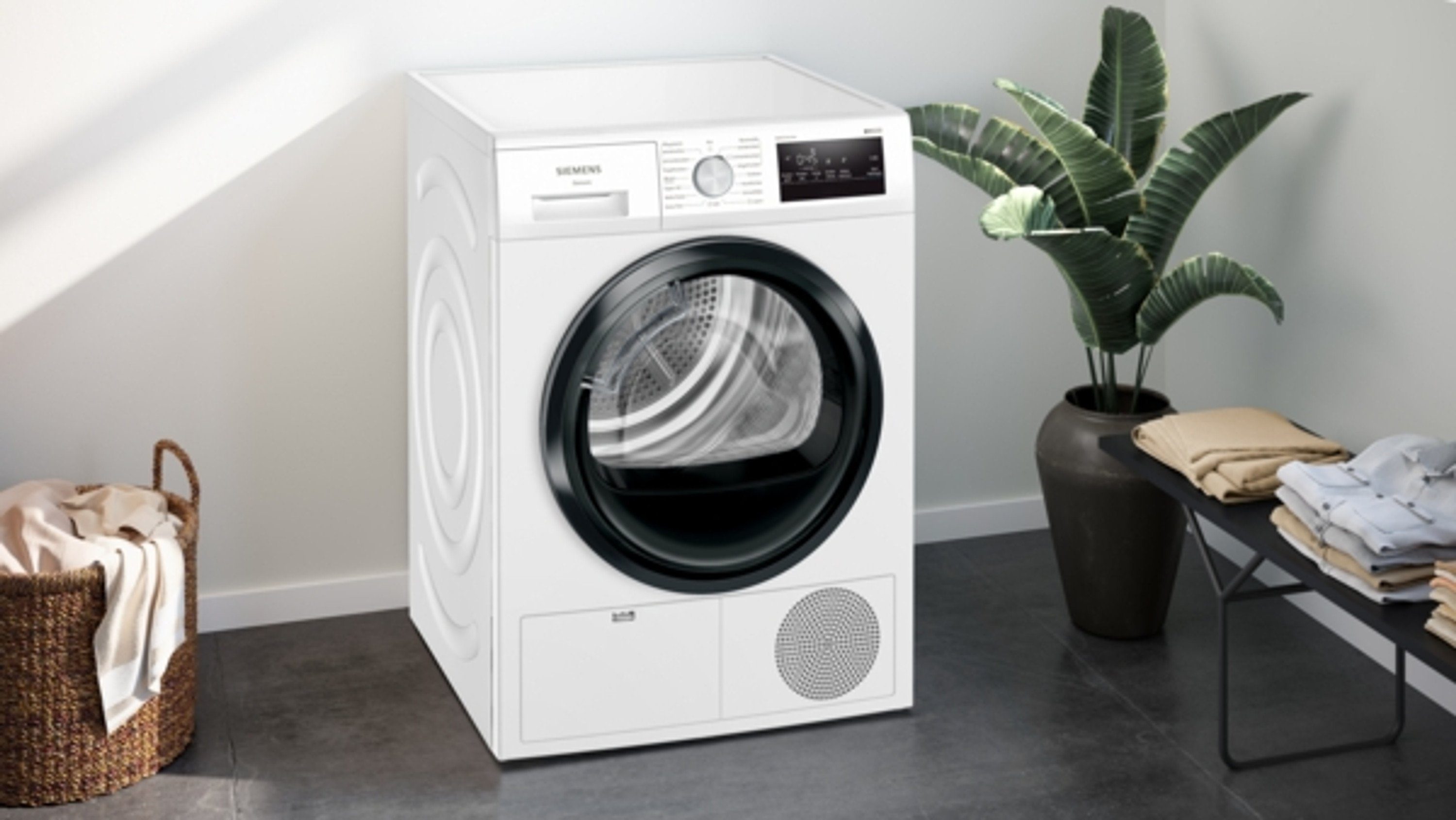 SIEMENS Wärmepumpentrockner WT45HVG3, 8 kg, Freistehend, 8 kg, Weiß