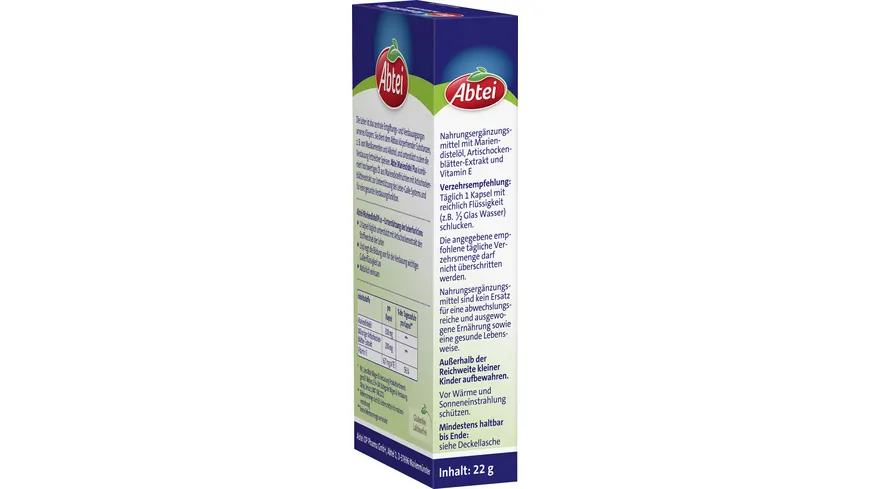 ABTEI Mariendistel Plus Mit Artischocke 30 Kps