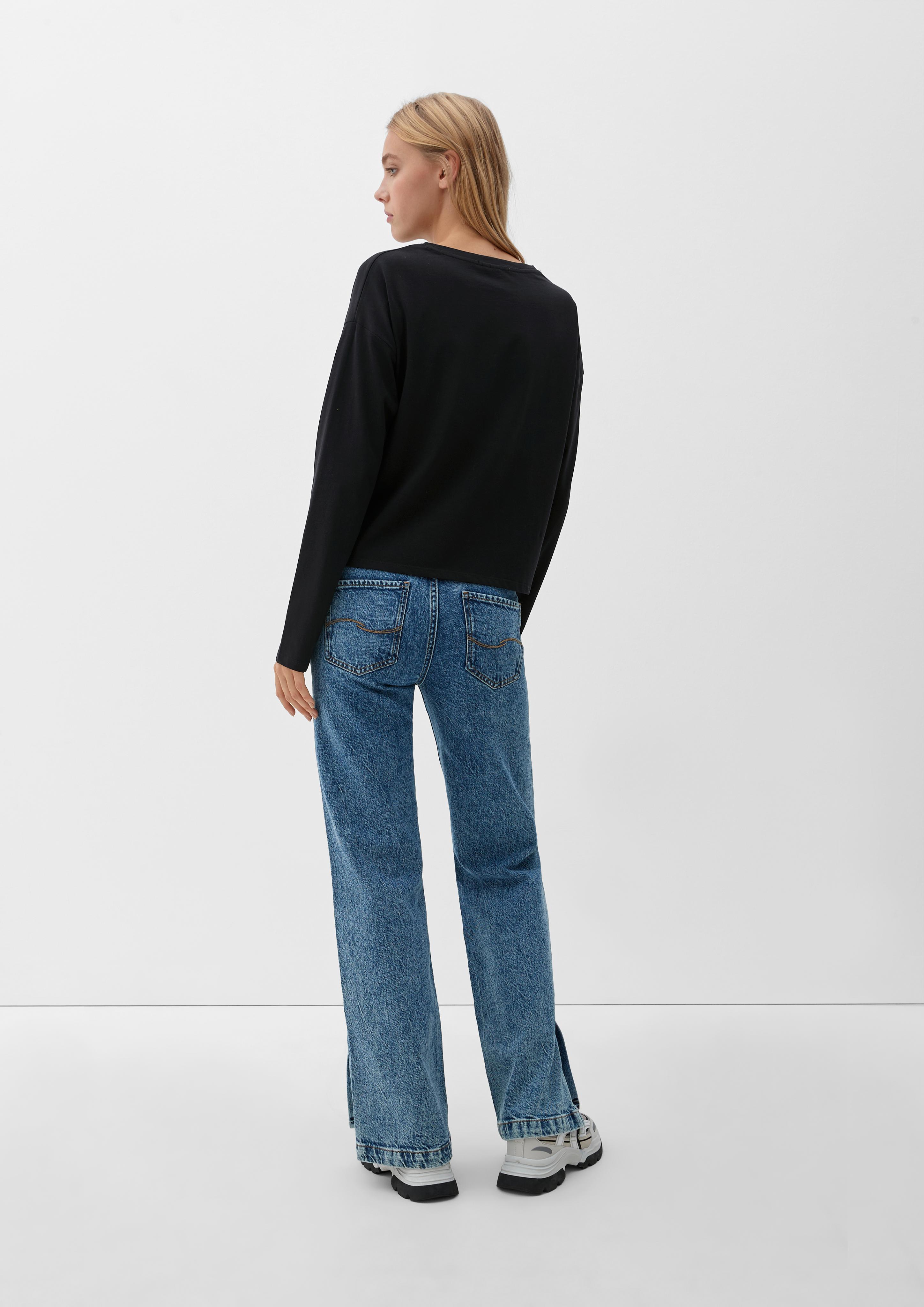 Longsleeve mit Frontprint  2125992-99D0