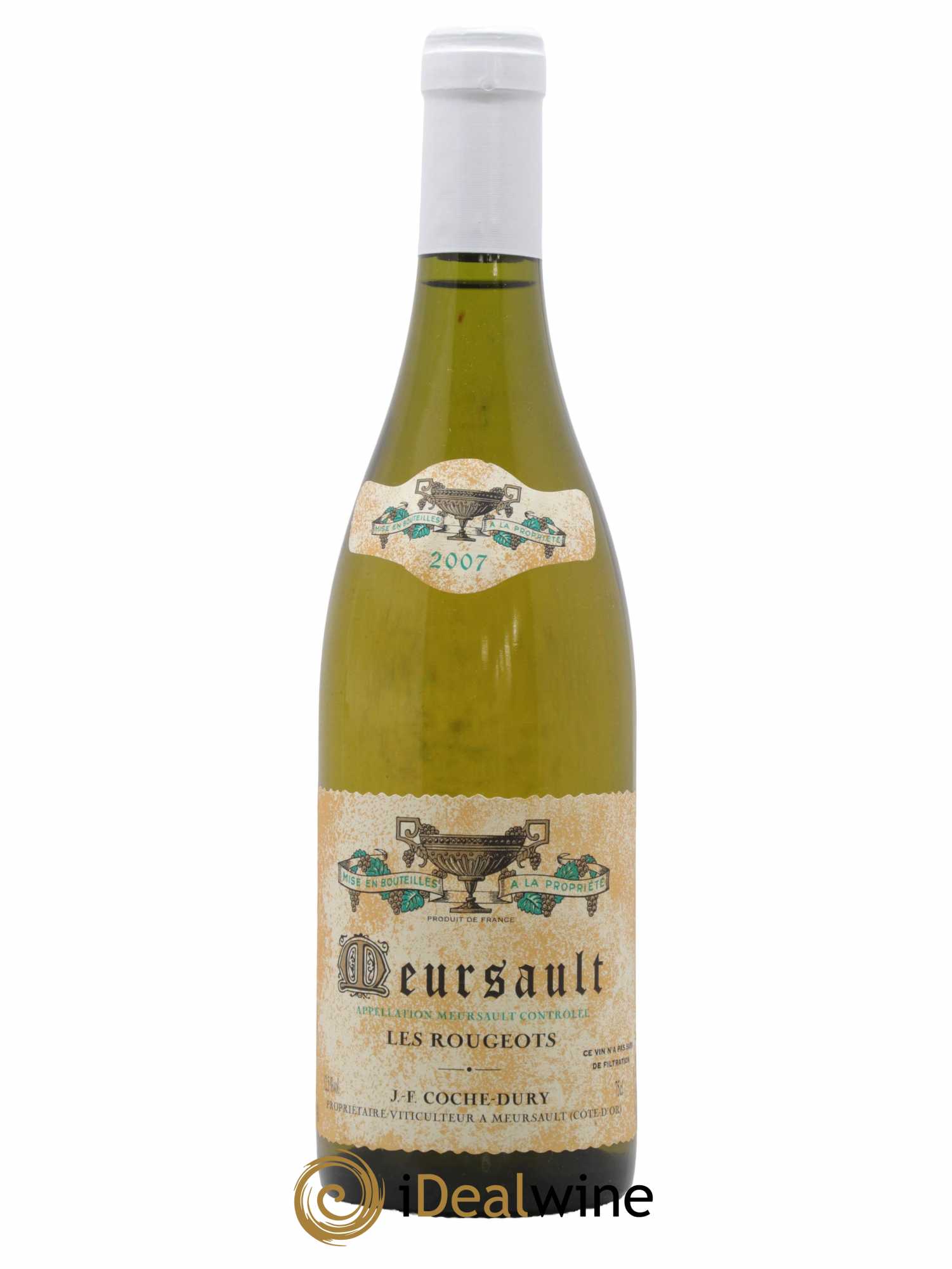 Meursault Les Rougeots Coche Dury (Domaine)  2007 - Lot de 1 Bouteille