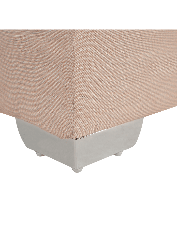 Beliani Doppelbett ADMIRAL in Beige/Silber - (W) 190 x (H) 90 x (L) 215 cm günstig kaufen onesize