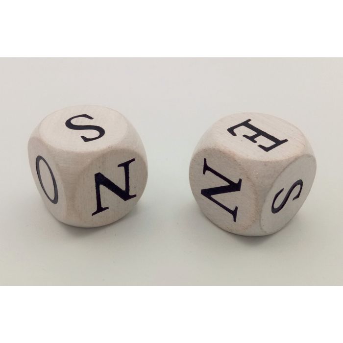 Richtungswürfel / Buchstabenwürfel
