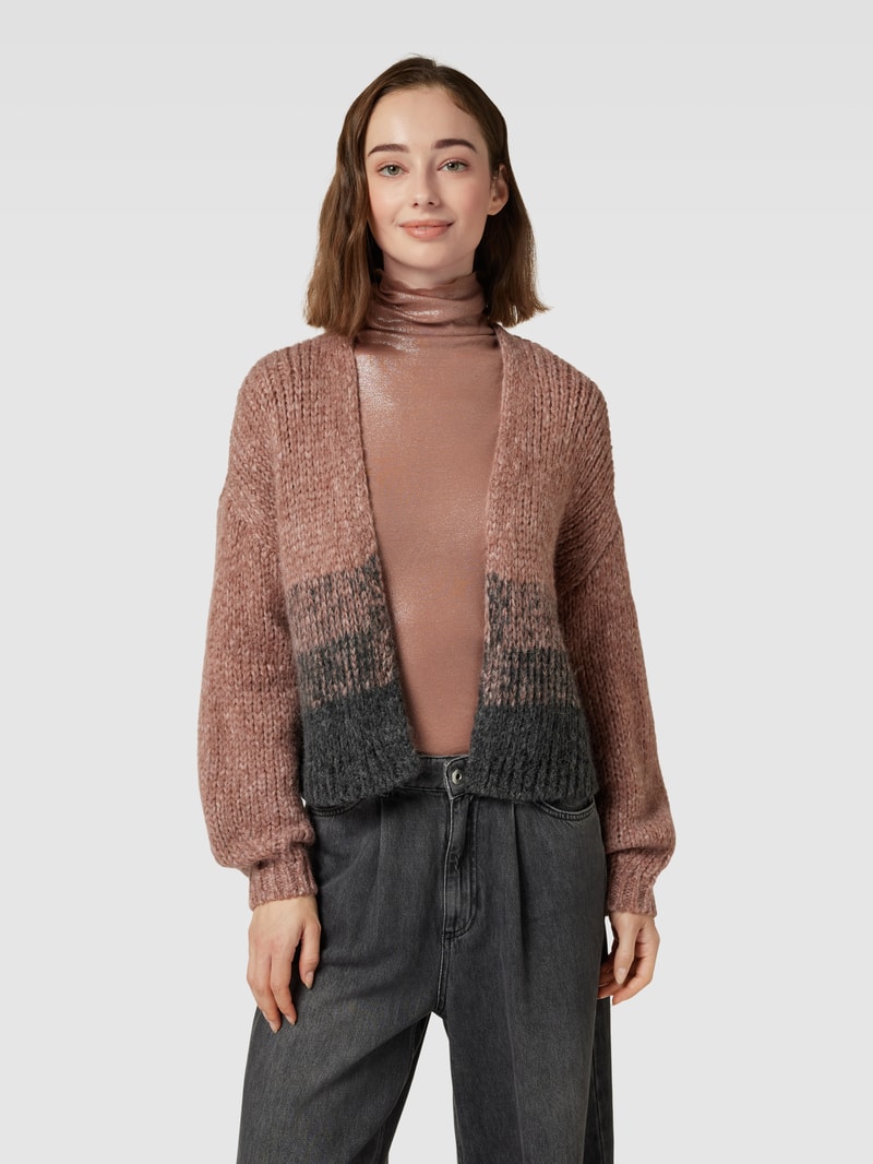 Cardigan mit Farbverlauf in altrosa