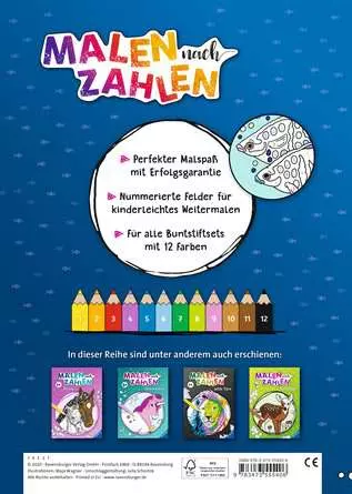 Malen nach Zahlen ab 7: Im Meer