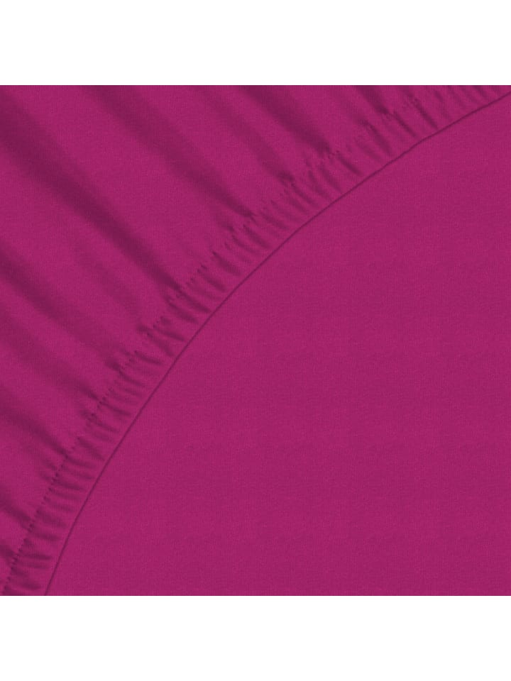 GMD Living Jersey Premium Spannbettlaken JANNEBY in Farbe Pink günstig kaufen