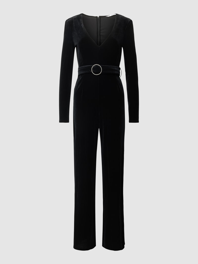 Jumpsuit mit V-Ausschnitt Modell 'XTUXEDO2' in black