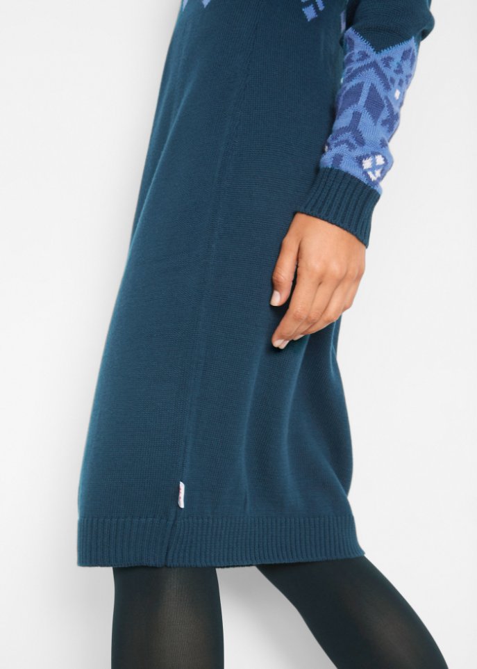 Strickkleid mit Norwegermuster
