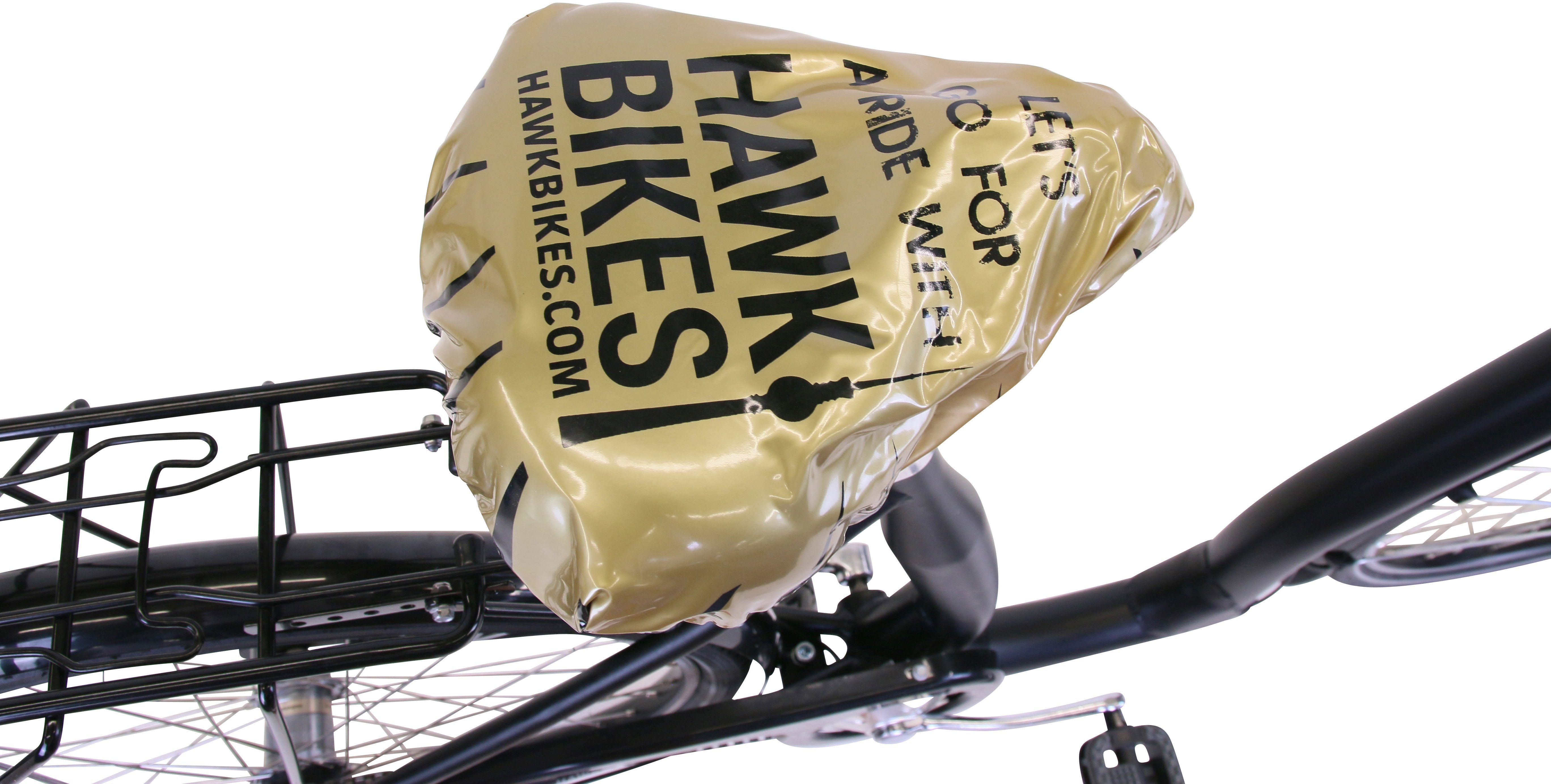 HAWK Bikes Cityrad HAWK City Comfort Premium Black, 3 Gang Shimano Nexus Schaltwerk