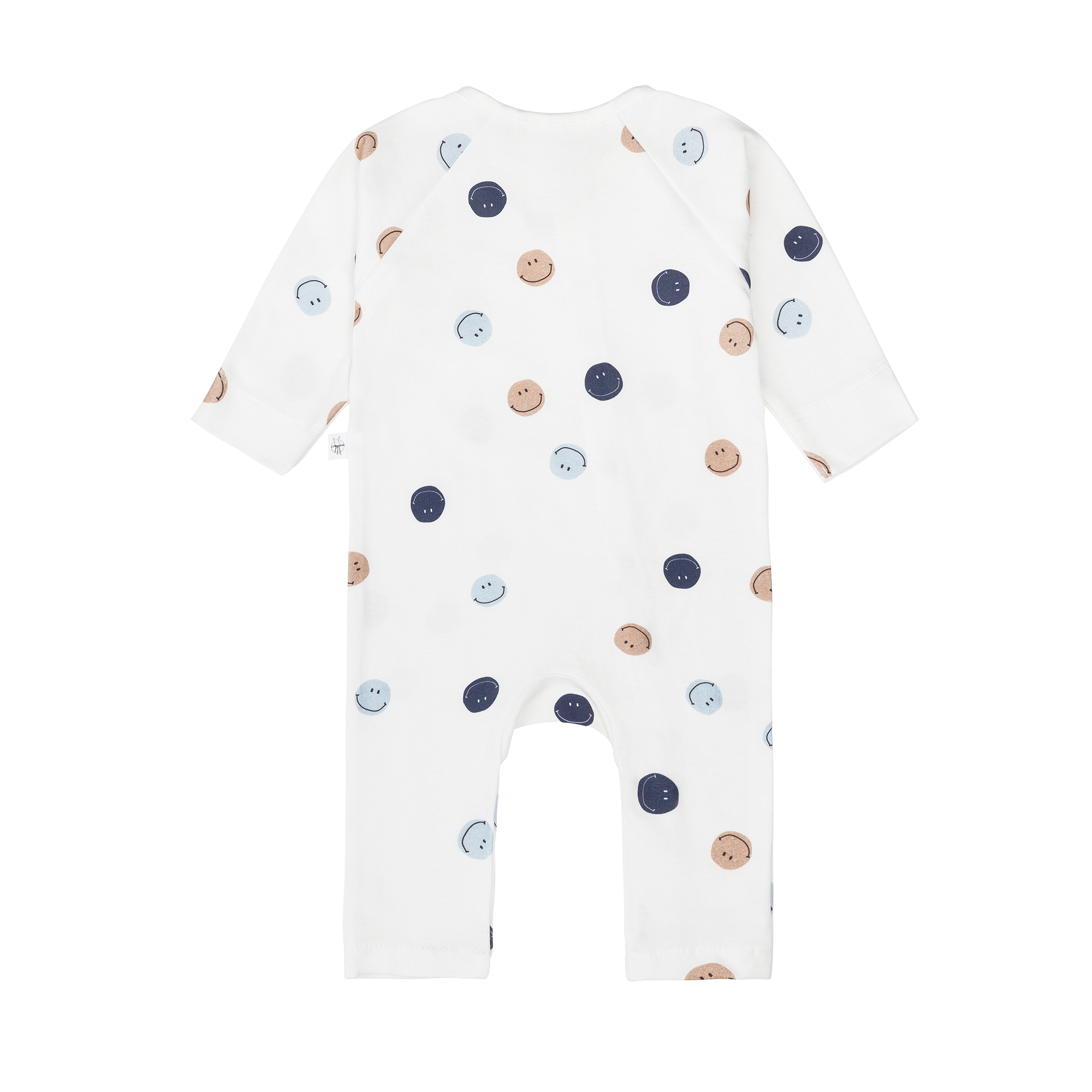 Baby Schlafoverall - Bio Baumwolle, Smile, Milky