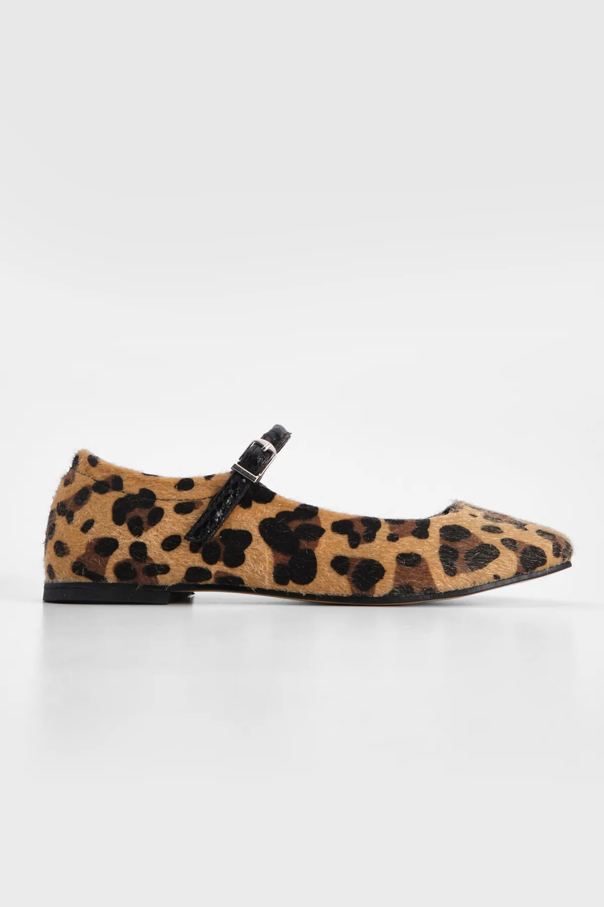 Marjin  Damen Ballerinas mit Riemen Osela Leopard