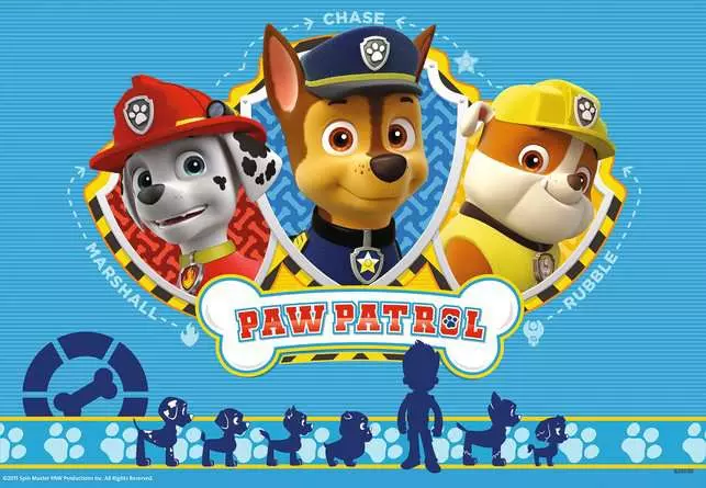 Kinderpuzzle ab 3 Jahren - Ryder und die Paw Patrol - 12 Teile