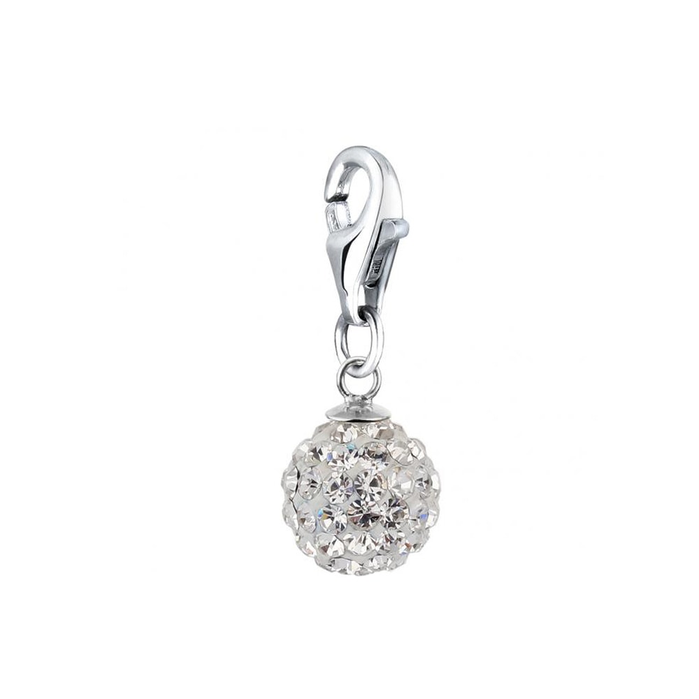 Nenalina Nenalina Amulette Anhänger Ball Kristalle 925 Silber Pendentif