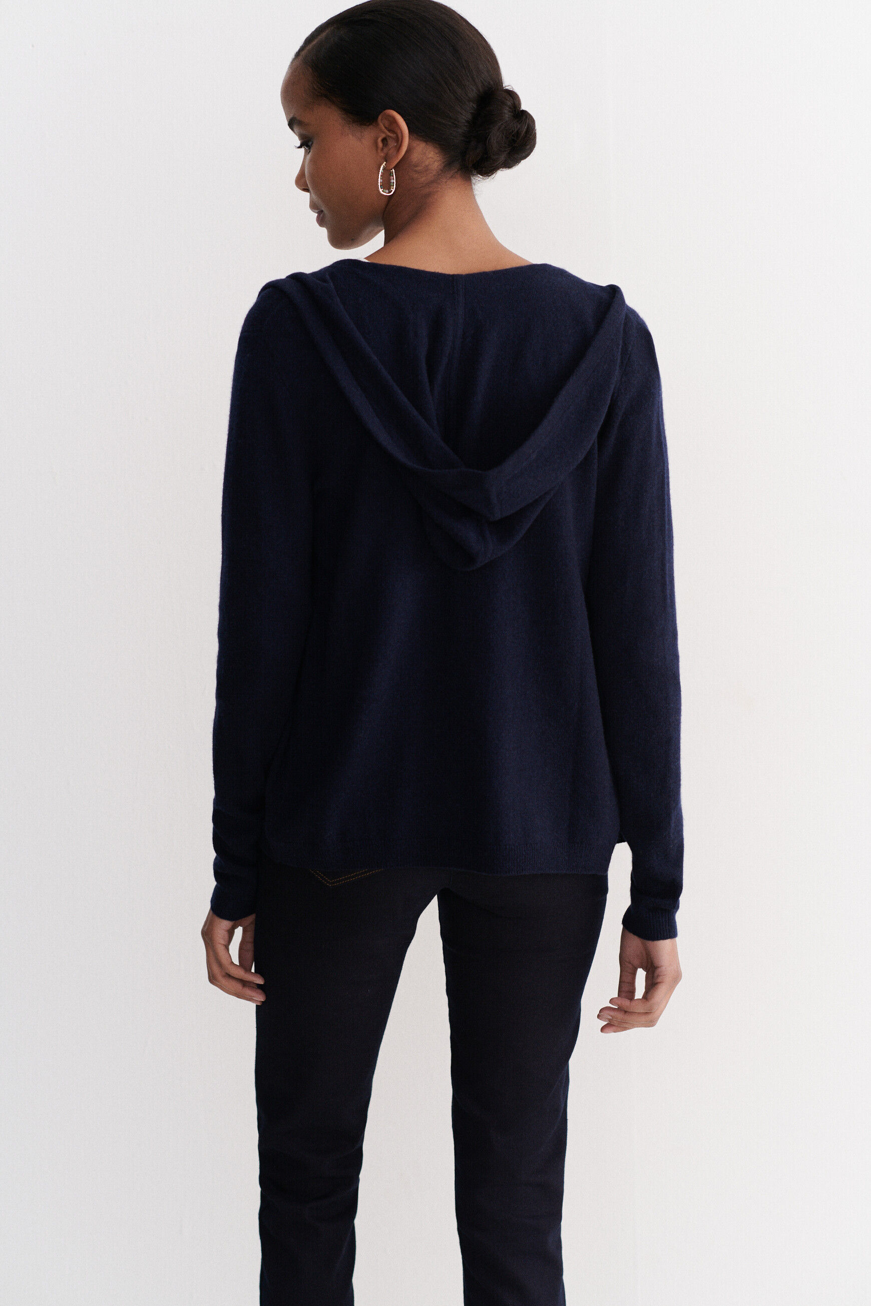 gilet basile b bleu marine femme