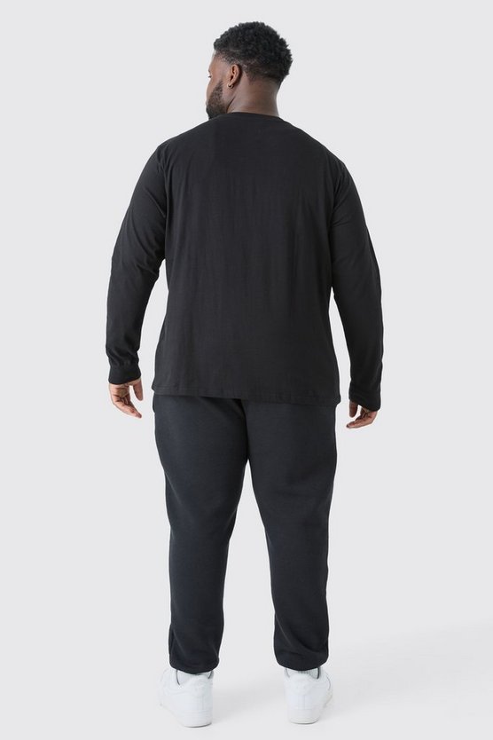 Plus Long Sleeve Crew Neck T-shirt