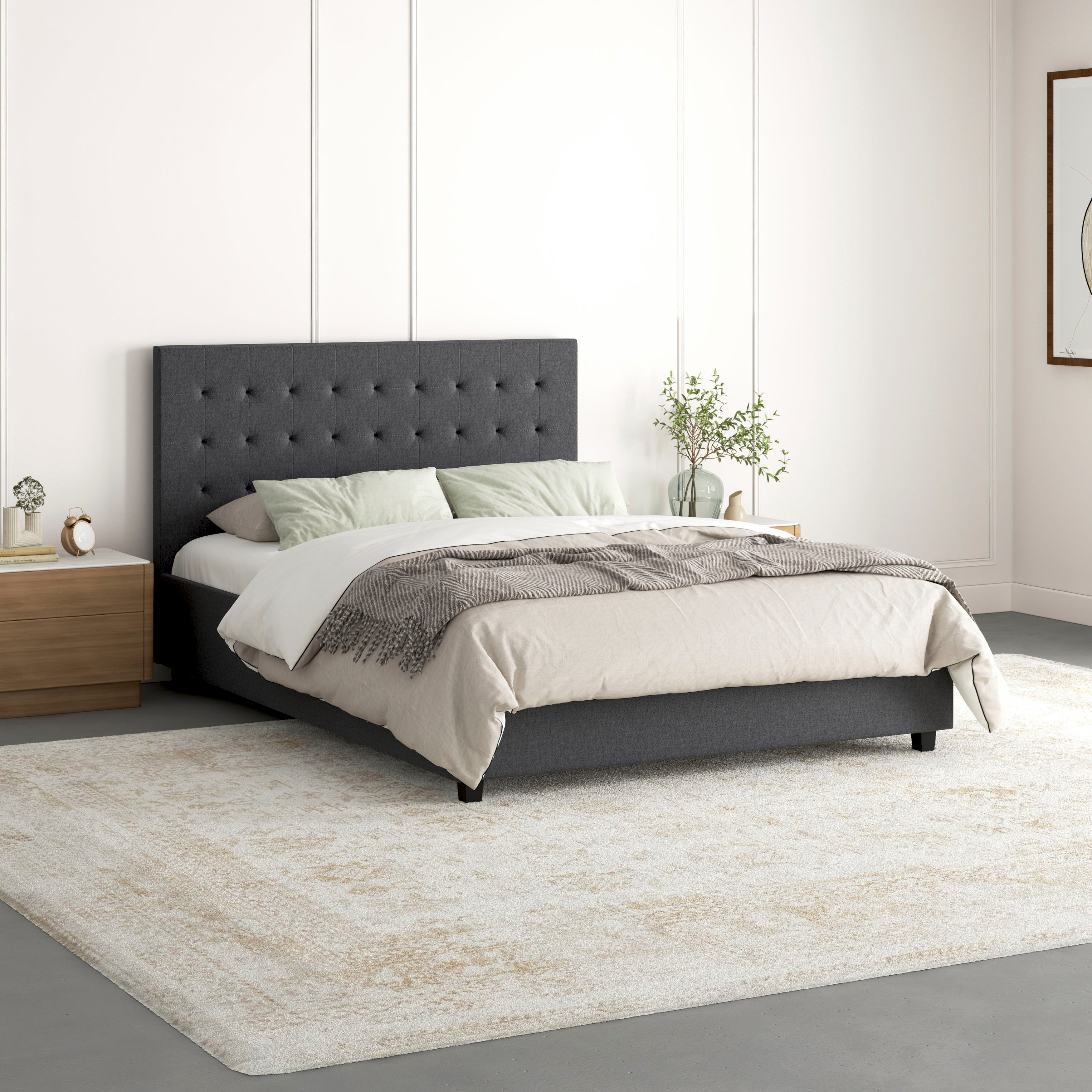 Home affaire Polsterbett (1-tlg), mit Steppung, gepolstert, Liegefläche 140x200 oder 180x200 cm