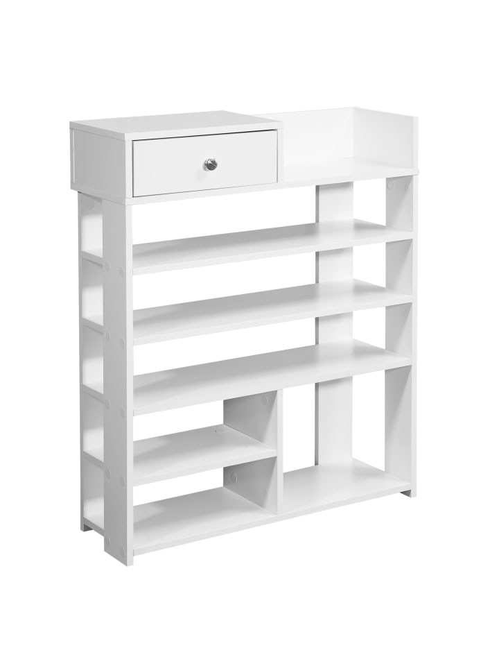 KADIMA DESIGN Schuhregal | Weiß, 75x92.5x24cm, 7 Fächer, Modern günstig kaufen onesize